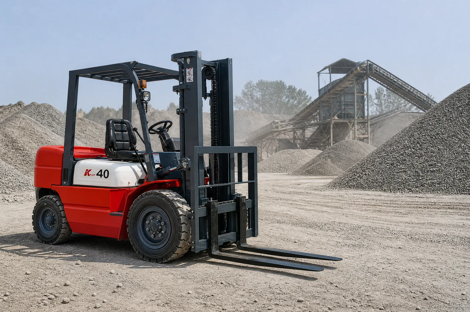CPC(D)15 1.5 t diesel forklift working in quarry